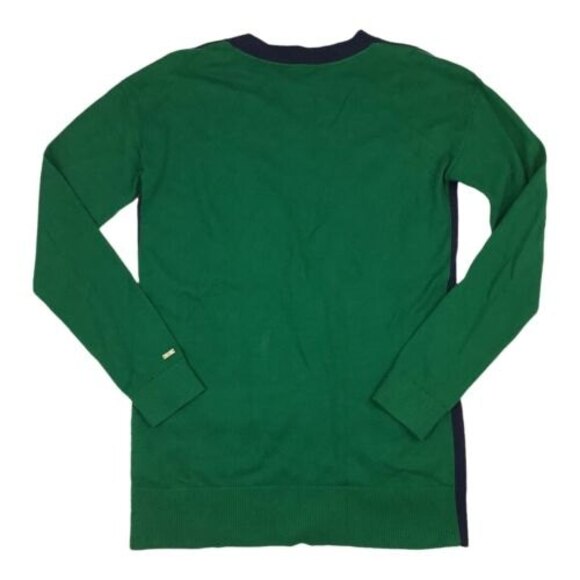 Tommy Hilfiger V Neck Preppy Grandpa Cardigan Sweater Women's Men's S Green Blue - Picture 2 of 8